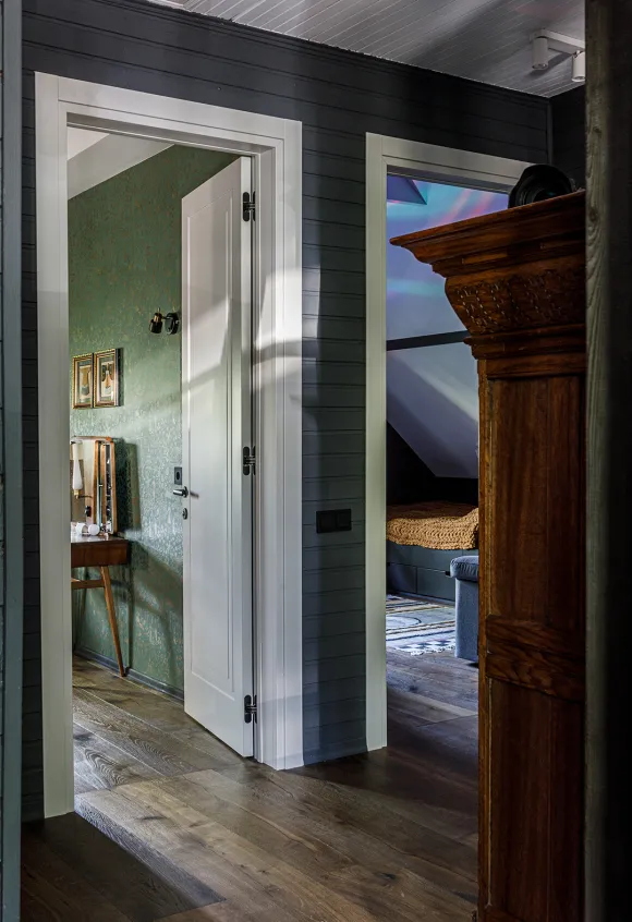 palier maison en bois