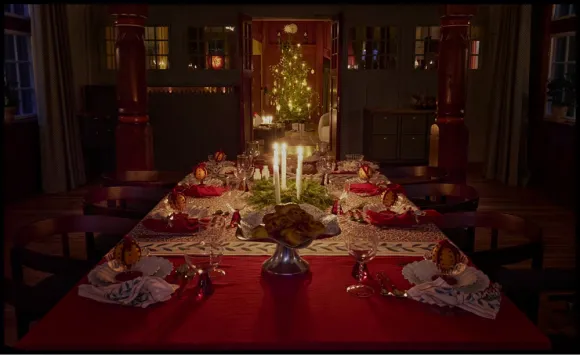 table de salle à manger décoration traditionnelle fêtes