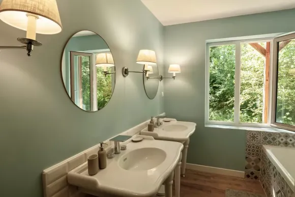 salle de bain vintage