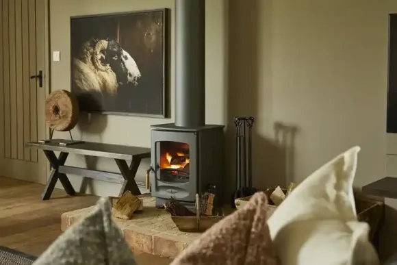 salon grange rénovée