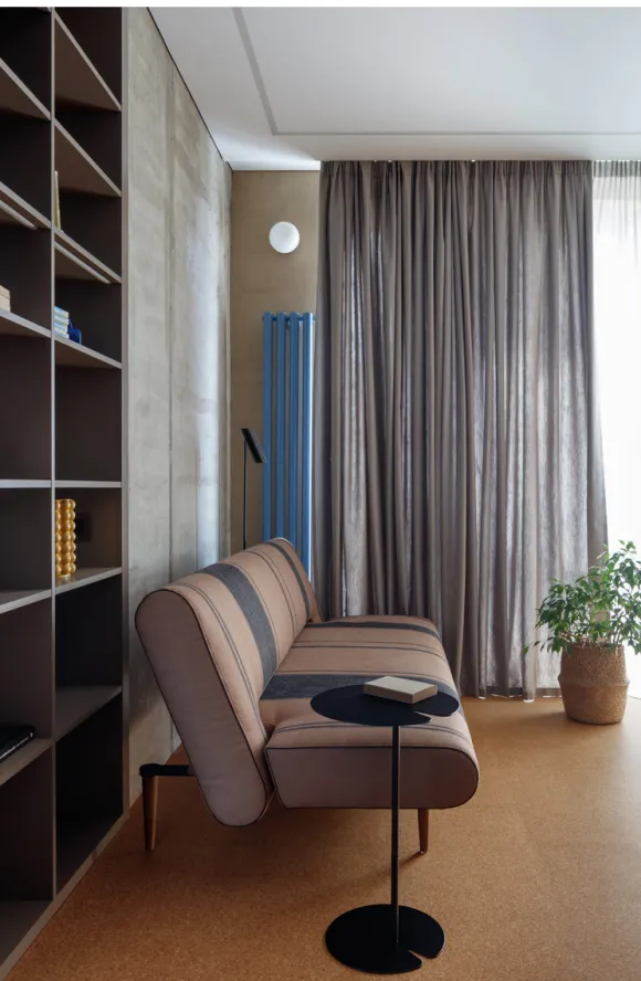 salon studio 41m2 transformé en deux-pièces