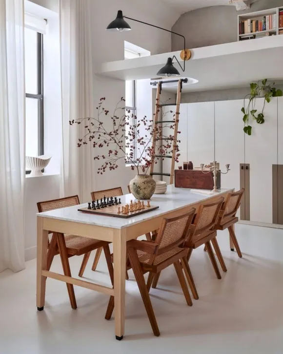 salle à manger décoration naturelle