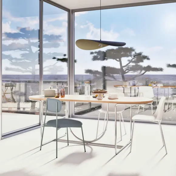 salle à manger avec baies vitrées et vue mer nouveautés Maisons du Monde 2026 pour le printemps/été
