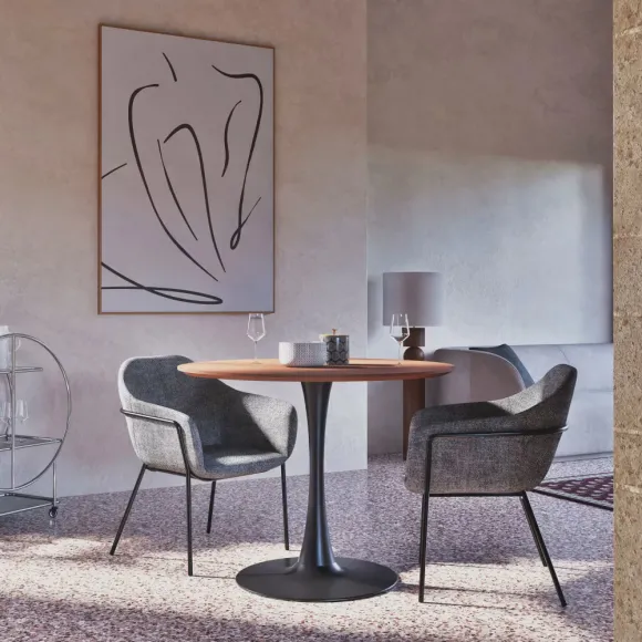 salle à manger table ronde pied tulipe nouveautés Maisons du Monde 2026 pour le printemps/été