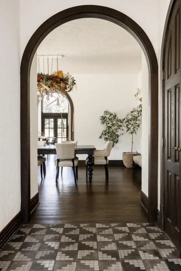 salle à manger décoration rustique chic maison rénovée