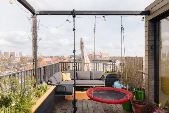 terrasse sur le toit loft