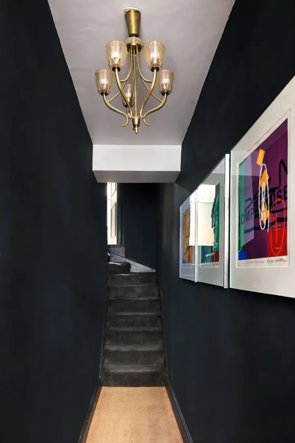 couloir maison Londres Kensington décoration contemporaine