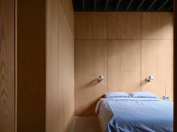 chambre maison en bois contemporaine décoration design