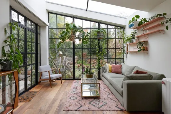 salon appartement avec jardin Londres