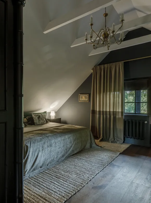 chambre mansardée décoration vintage