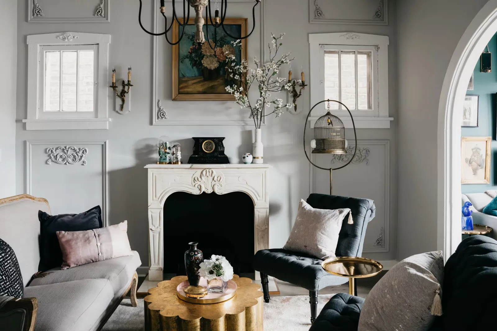 Eclectic Chicago Apartment Featuring French Vintage Treasures